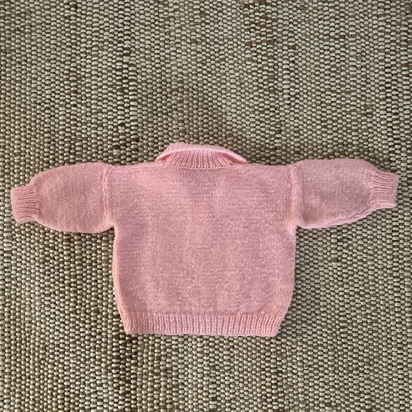 Vintage 60’s Pink Handmade Baby Sweater - Picture 5 of 8